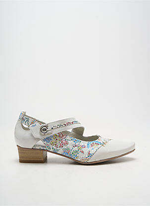 Pantofi cu toc material neted toc plat până la 3 cm alb DORKING femeie