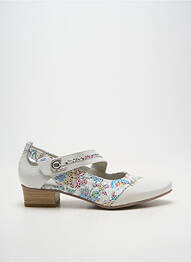 Pantofi cu toc material neted toc plat până la 3 cm alb DORKING femeie