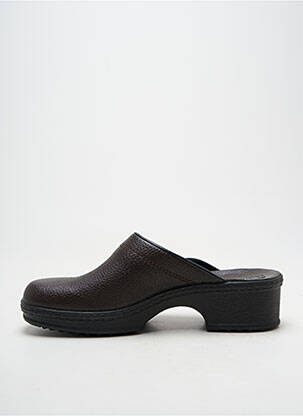 Mulete/saboți material neted toc de 4 la 6 cm maro ROMIKA femeie