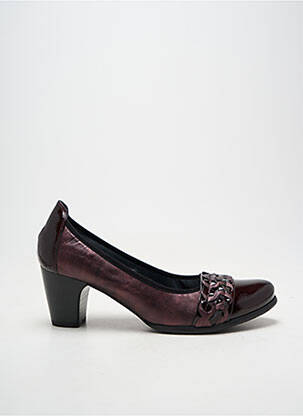 Pantofi cu toc toc pătrat toc de 7 la 9 cm violet J.METAYER femeie