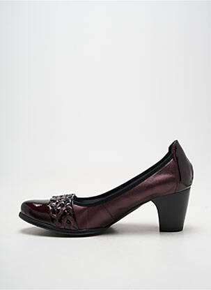 Pantofi cu toc toc pătrat toc de 7 la 9 cm violet J.METAYER femeie