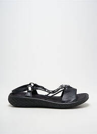 Sandale/pantofi decupați vârf deschis toc de 4 la 6 cm negru RIEKER femeie