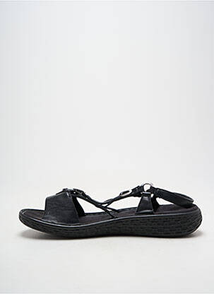 Sandale/pantofi decupați vârf deschis toc de 4 la 6 cm negru RIEKER femeie