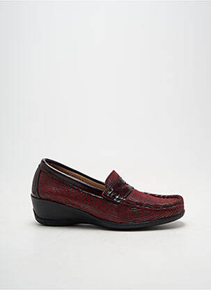 Mocasini țesătură satinată toc de 4 la 6 cm violet ORLAND femeie