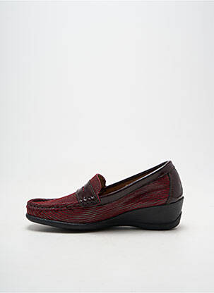 Mocasini țesătură satinată toc de 4 la 6 cm violet ORLAND femeie