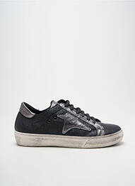 Adidași țesătură satinată toc plat până la 3 cm argintiu PIRANHA femeie
