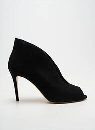 Pantofi cu toc talpă exterioară din piele toc de 7 la 9 cm negru GIANCARLO femeie