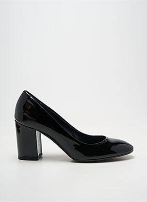 Pantofi cu toc material neted toc de 7 la 9 cm negru GIANCARLO femeie