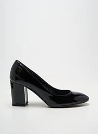 Pantofi cu toc material neted toc de 7 la 9 cm negru GIANCARLO femeie