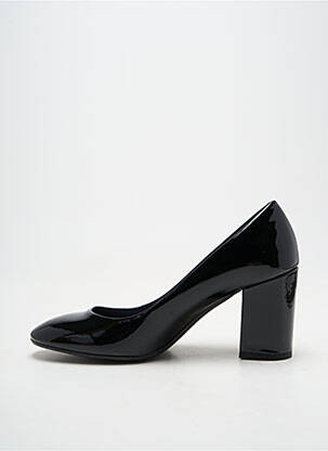 Pantofi cu toc material neted toc de 7 la 9 cm negru GIANCARLO femeie