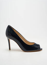 Pantofi cu toc material neted toc de 7 la 9 cm albastru GIANCARLO femeie