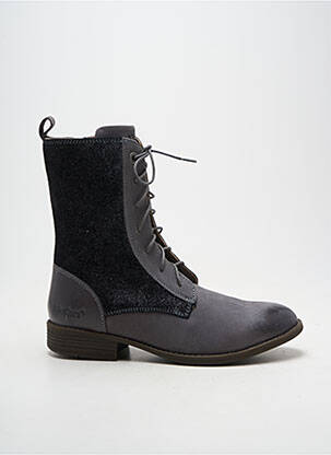 Botine/ghete toc mic toc plat până la 3 cm gri KICKERS femeie