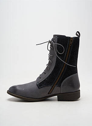 Botine/ghete toc mic toc plat până la 3 cm gri KICKERS femeie