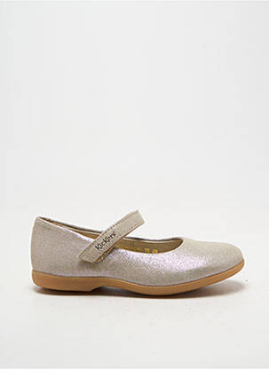 Balerine vârf rotund vârf rotund auriu KICKERS fată