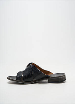 Mulete/saboți țesătură satinată toc plat până la 3 cm negru MINKA DESIGN femeie
