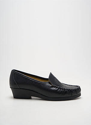Mocasini material neted toc de 4 la 6 cm negru BOISSY femeie