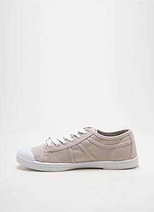 Adidași vârf rotund toc plat până la 3 cm bej LE TEMPS DES CERISES femeie