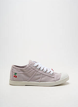 Adidași vârf rotund toc plat până la 3 cm violet LE TEMPS DES CERISES femeie