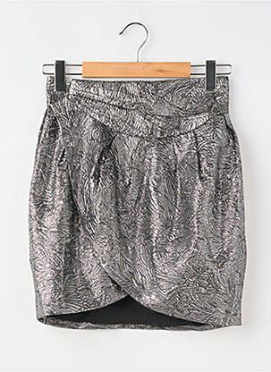 Fustă scurtă căptușeală argintiu H&M X ISABEL MARANT femeie