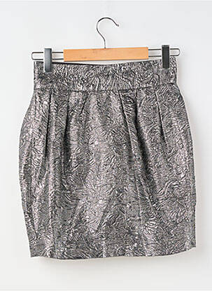 Fustă scurtă căptușeală argintiu H&M X ISABEL MARANT femeie