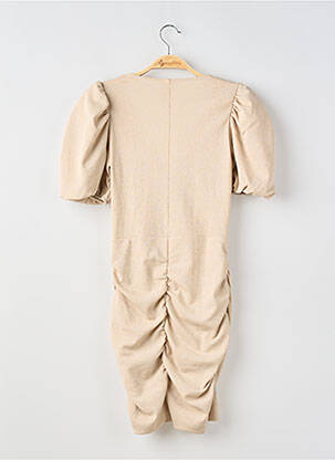 Rochie scurtă mâneci scurte mâneci scurte bej H&M femeie
