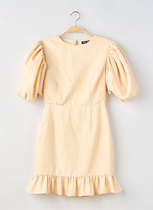 Rochie scurtă mâneci scurte mâneci scurte bej NASTY GAL femeie