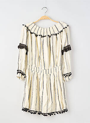 Rochie scurtă mâneci lungi mâneci lungi bej TULAROSA femeie