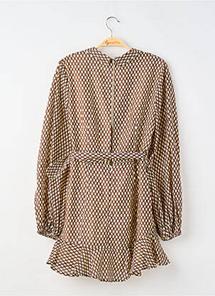 Rochie scurtă mâneci lungi mâneci lungi maro ASOS femeie