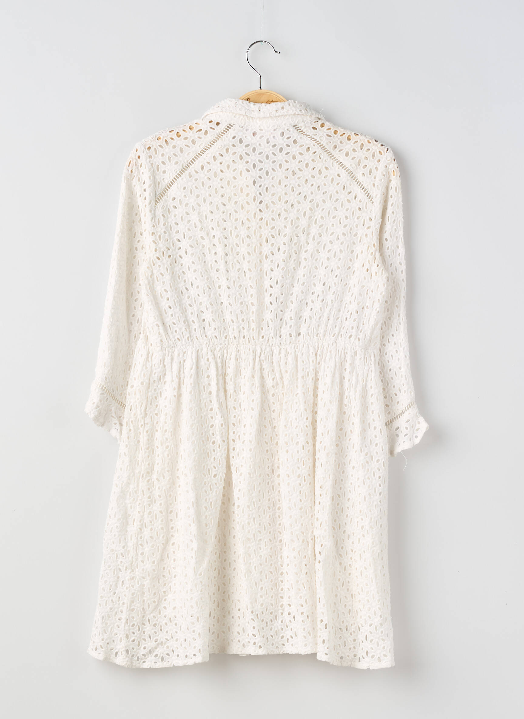 Rochie scurtă mâneci 3/4 mâneci 3/4 alb GRACE & MILA femeie