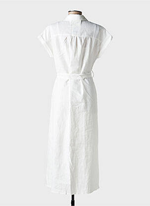 Rochie lungă mâneci scurte mâneci scurte alb GRACE & MILA femeie
