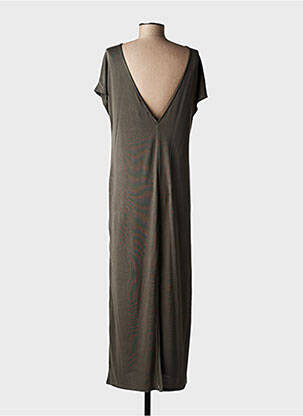 Rochie lungă mâneci scurte mâneci scurte verde GRACE & MILA femeie