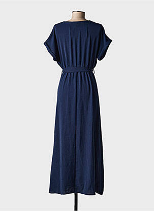 Rochie lungă mâneci scurte mâneci scurte albastru GRACE & MILA femeie