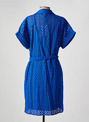 Rochie midi mâneci scurte mâneci scurte albastru FREEMAN T.PORTER femeie