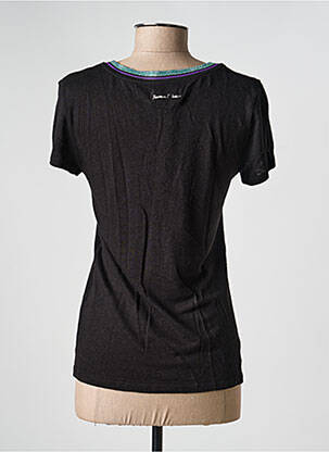 Tricou croială dreaptă mâneci scurte negru FREEMAN T.PORTER femeie