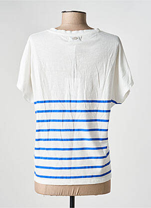 Tricou croială dreaptă mâneci scurte alb FREEMAN T.PORTER femeie