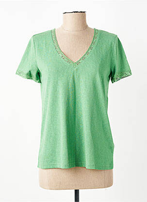 Top mâneci scurte mâneci scurte verde GRACE & MILA femeie