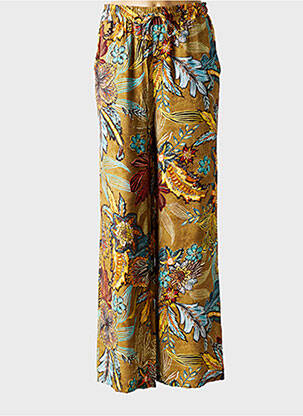 Pantalon drept talie elastică verde PAKO LITTO femeie