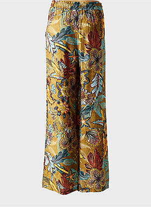 Pantalon drept talie elastică verde PAKO LITTO femeie