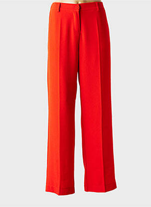 Pantalon drept talie elastică roșu PAKO LITTO femeie