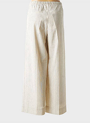 Pantalon larg buzunare bej GRACE & MILA femeie