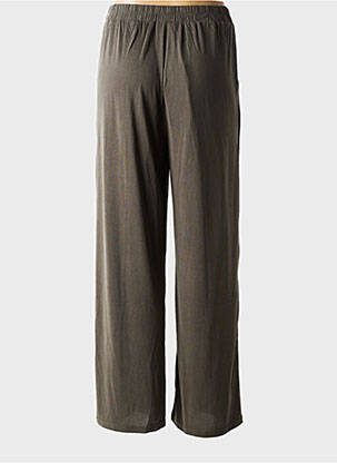 Pantalon drept talie elastică verde GRACE & MILA femeie