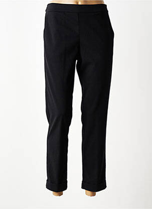 Pantalon 7/8 talie elastică negru QUATRE VINGT JOURS femeie