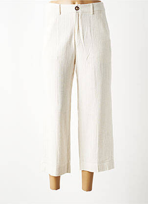 Pantalon 7/8 talie elastică bej GRACE & MILA femeie
