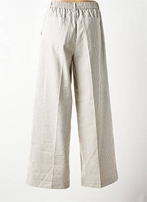 Pantalon evazat talie elastică bej GRACE & MILA femeie
