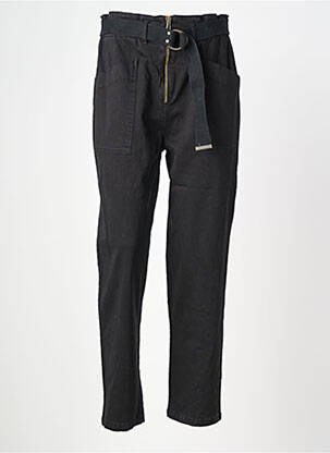 Pantalon slim talie elastică mărime normală negru PAKO LITTO femeie