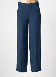 Pantalon drept țesătură poplin albastru BEST MOUNTAIN femeie