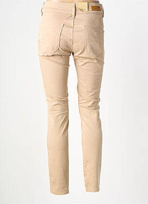Pantalon slim țesătură poplin mărime normală bej SALSA femeie