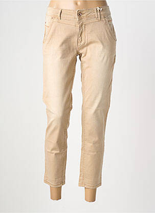 Pantalon 7/8 elasticitate mărime normală bej TIMEZONE femeie