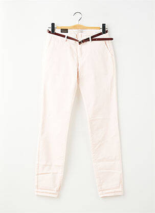Pantalon chino țesătură poplin mărime normală roz SCOTCH & SODA femeie
