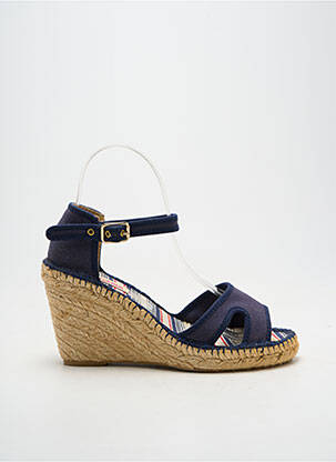 Espadrile închidere cu buclă(e) toc de 7 la 9 cm albastru PARE GABIA femeie